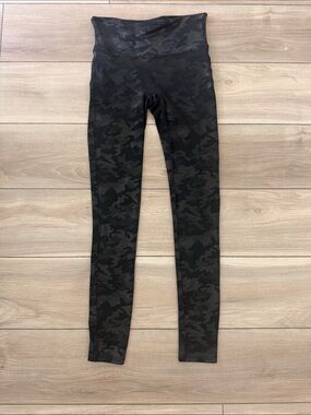 SPANX High-Waist Camo Leggings - Black